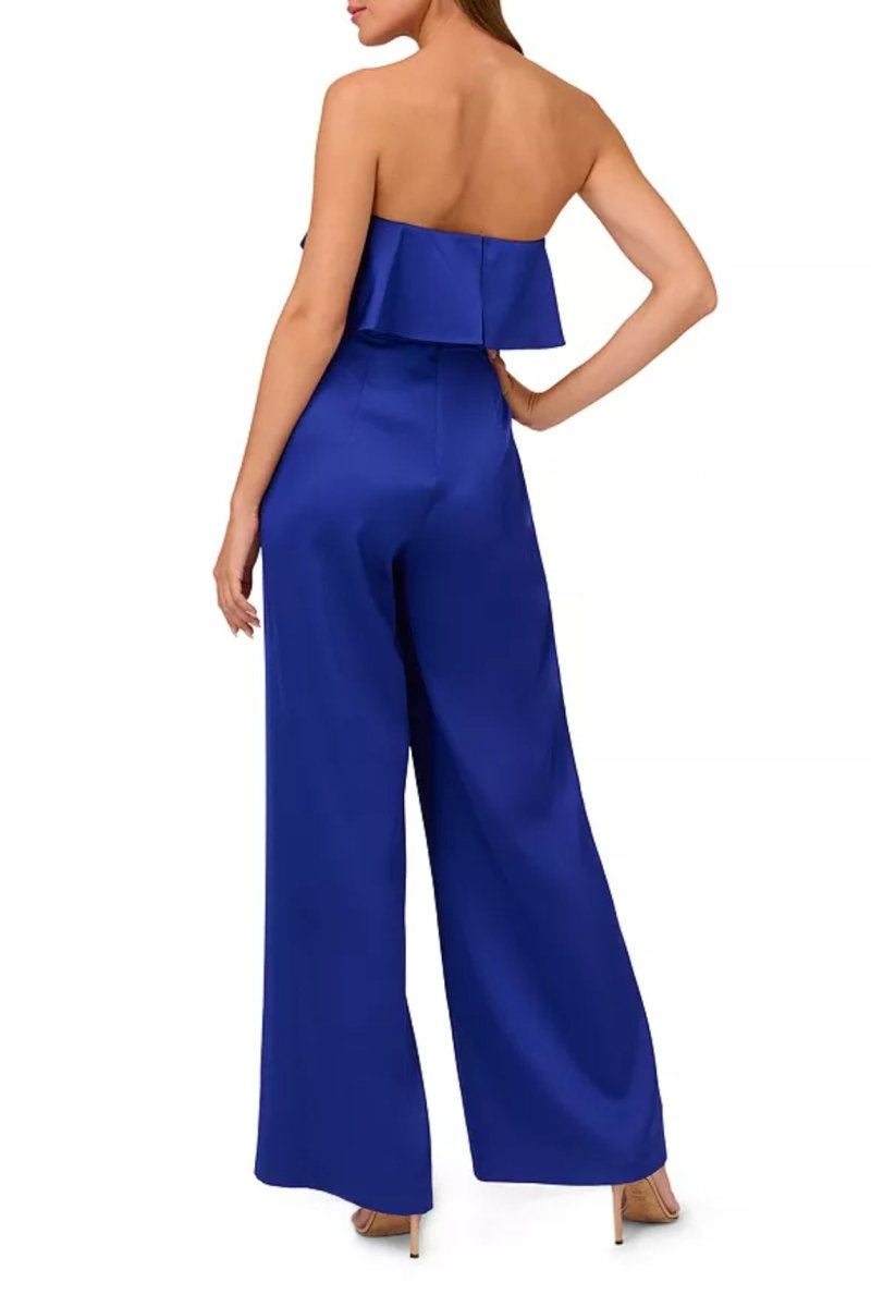 Liv Foster Strapless Ruffle Satin Jumpsuit - DCCXIV.storeMISSY JUMP/ROMP