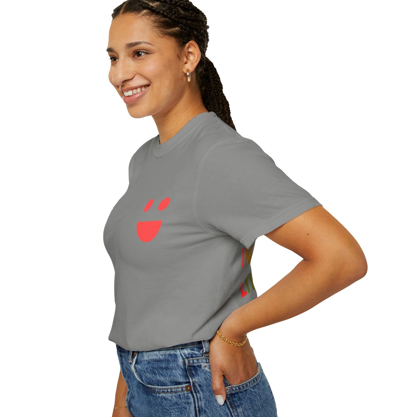 Smile Pocket Tee — “Small Miracles in Life Exist” Inspirational Graphic T-Shirt