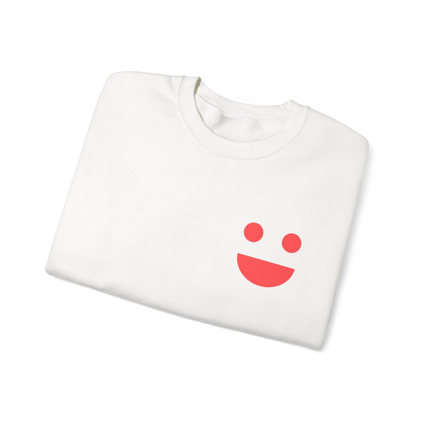 Crewneck Sweatshirt — "SMILE" Colorblock Back Print (Small Miracles In Life Exist)