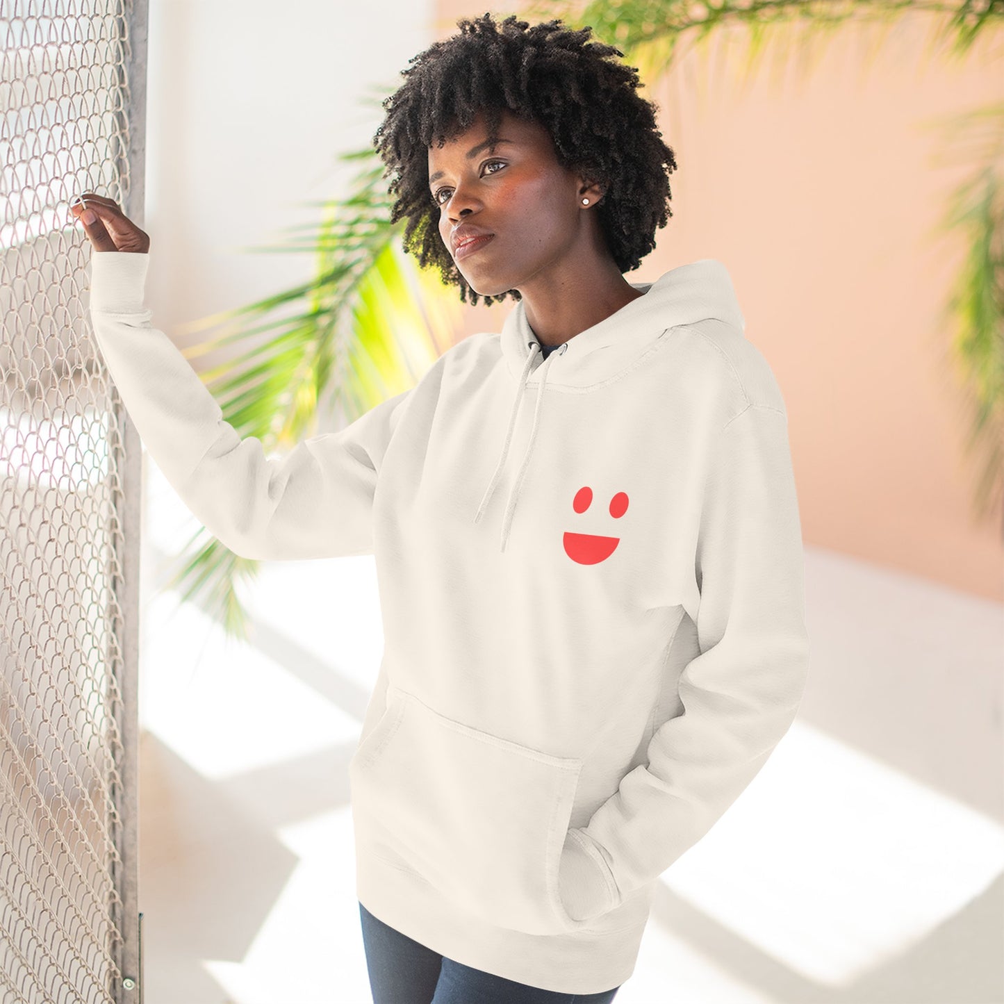 Hoodie — "SMILE: Small Miracles In Life Exist" Fleece Pullover