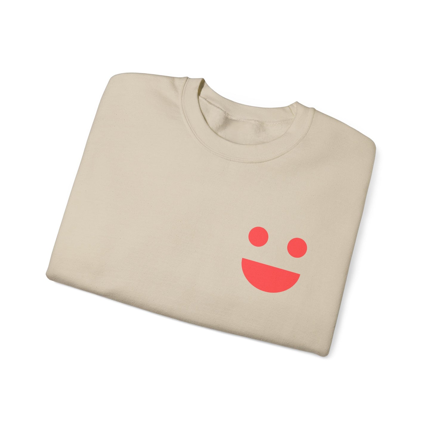Crewneck Sweatshirt — "SMILE" Colorblock Back Print (Small Miracles In Life Exist)