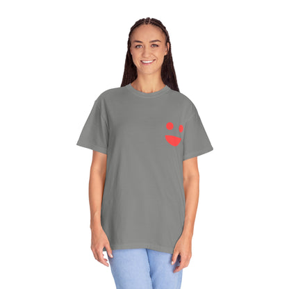 Smile Pocket Tee — “Small Miracles in Life Exist” Inspirational Graphic T-Shirt
