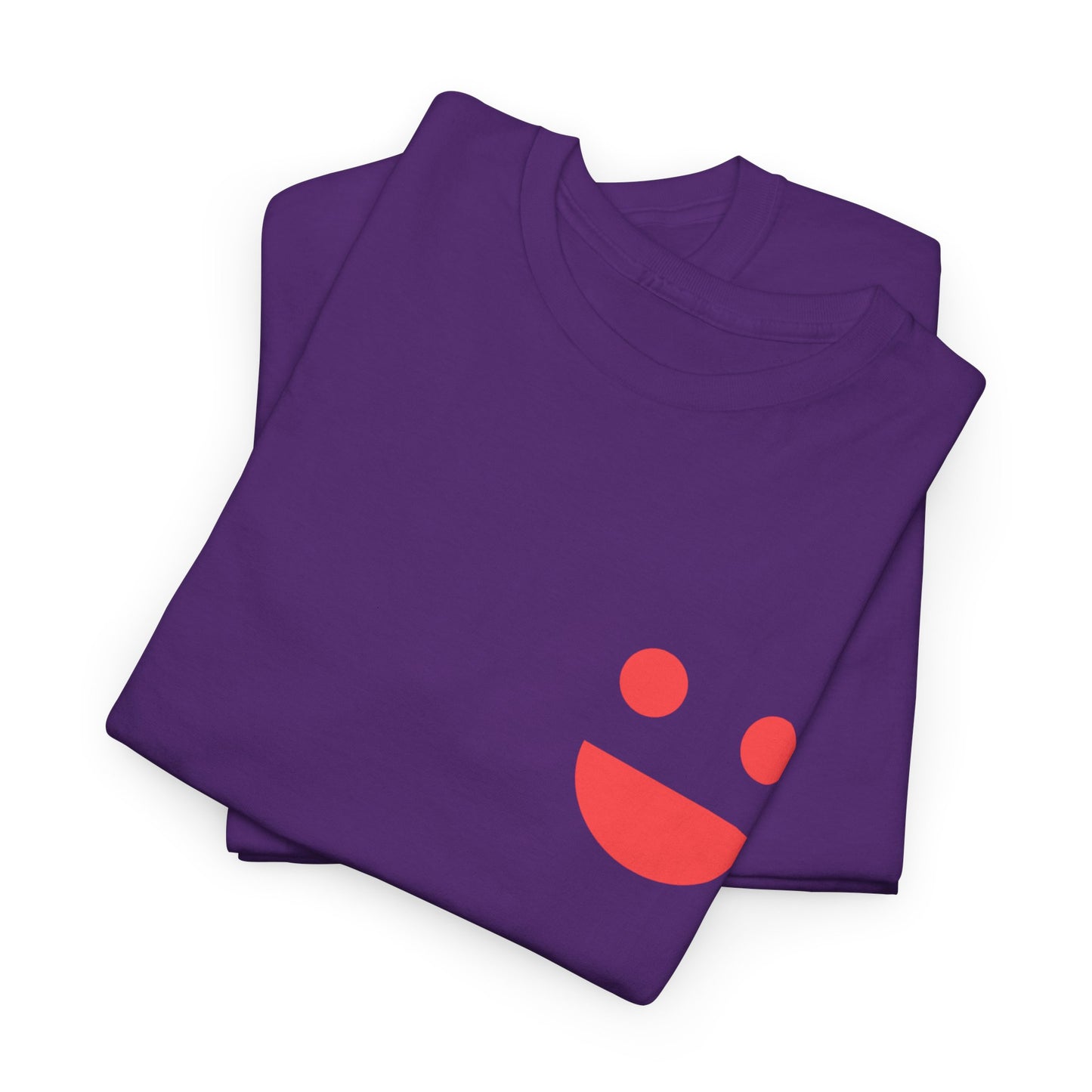 T-Shirt — “SMILE” Small Miracles In Life Exist Back Print, Minimal Smile Front