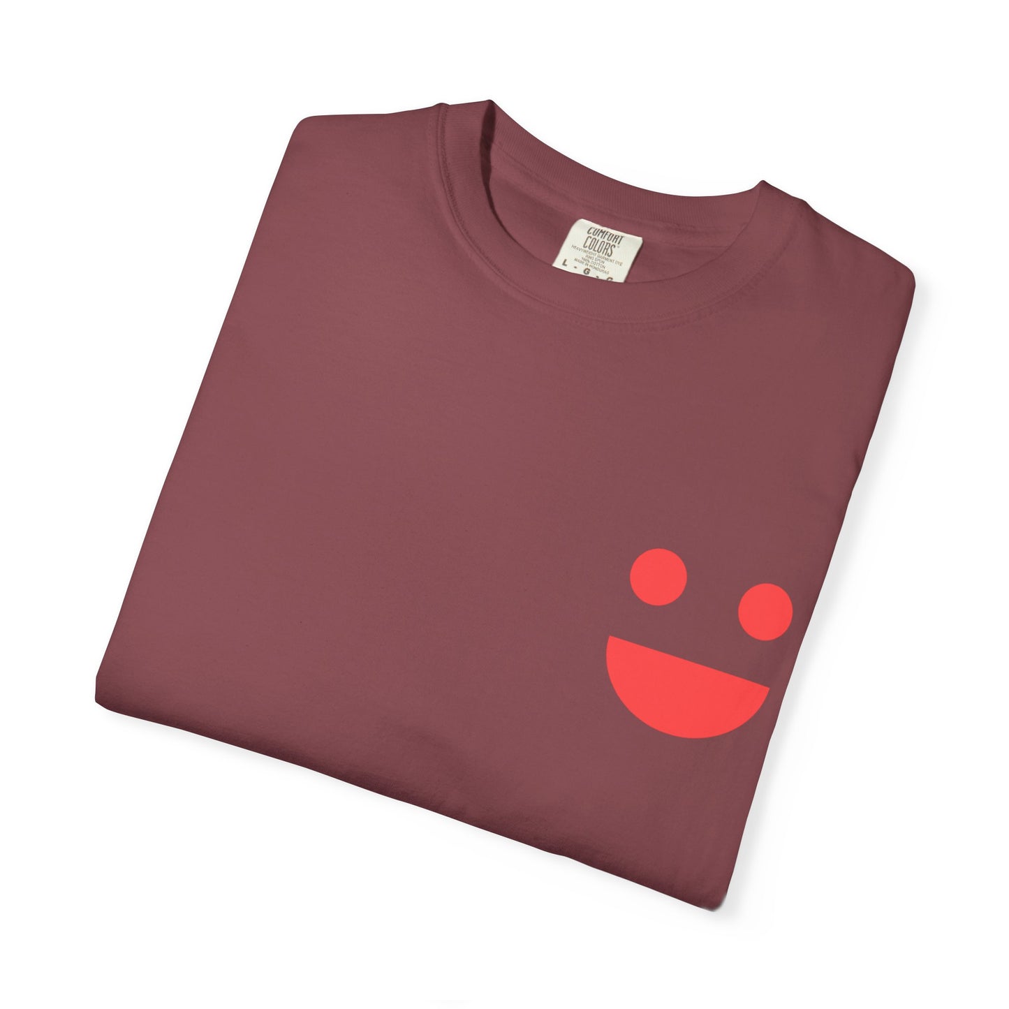 Smile Pocket Tee — “Small Miracles in Life Exist” Inspirational Graphic T-Shirt