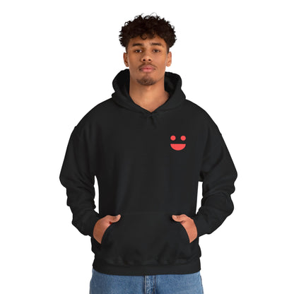 Hoodie — 'Small Miracles In Life Exist' Minimal Smiley Pullover