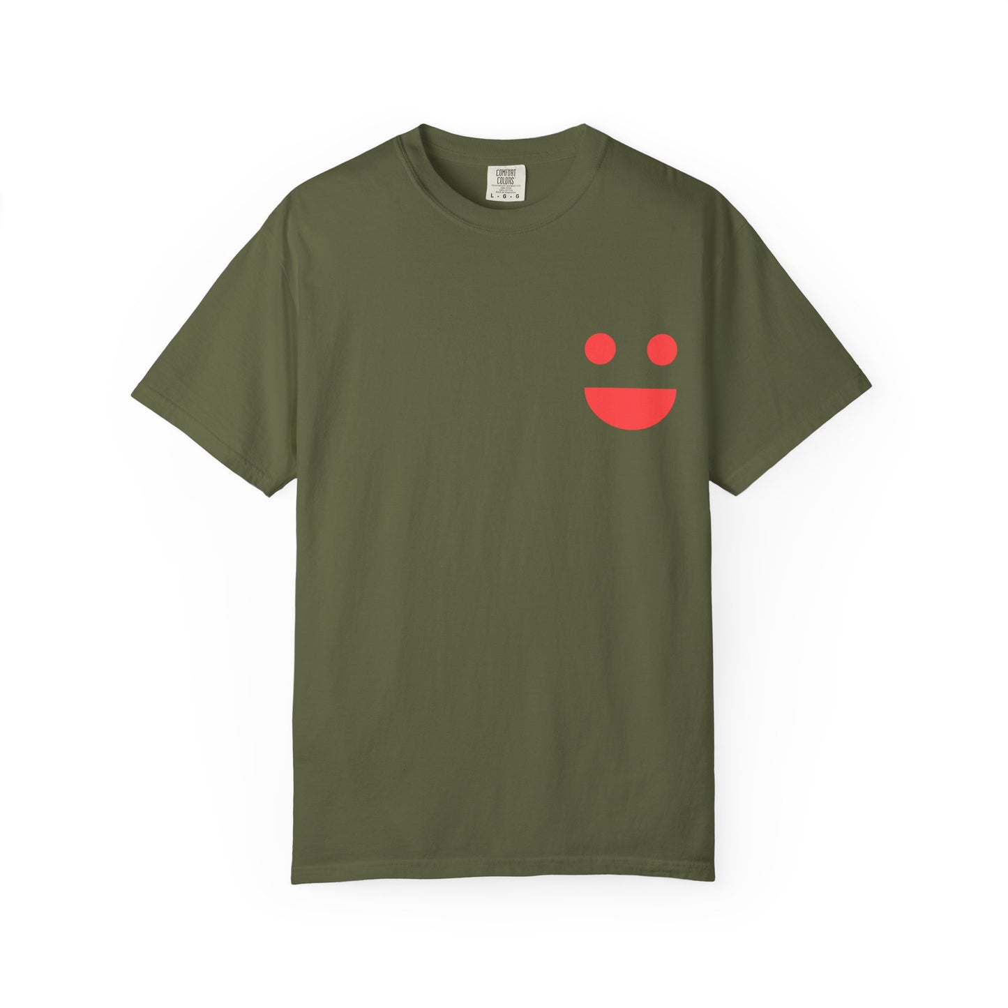 Smile Pocket Tee — “Small Miracles in Life Exist” Inspirational Graphic T-Shirt
