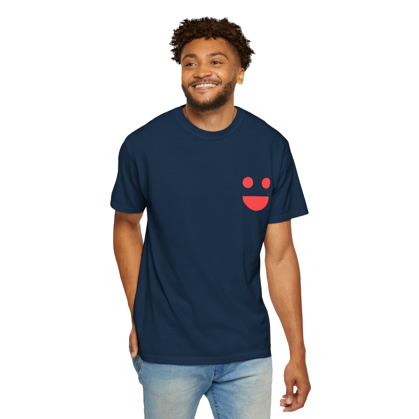 Smile Pocket Tee — “Small Miracles in Life Exist” Inspirational Graphic T-Shirt