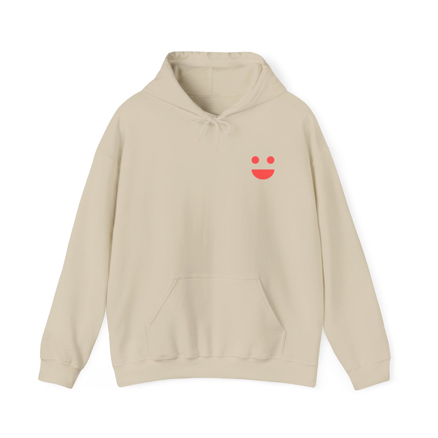 Hoodie — 'Small Miracles In Life Exist' Minimal Smiley Pullover
