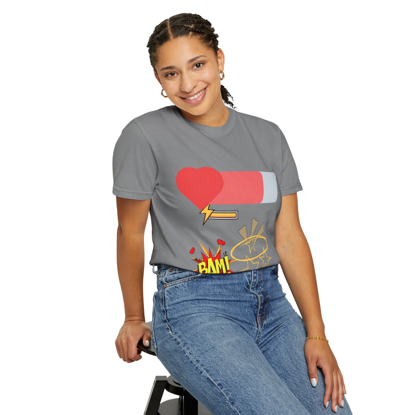 Empowered Vibes Unisex T-Shirt - Heartbeat and Resilience Design