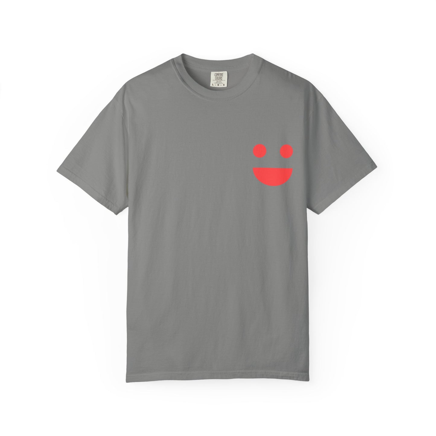 Smile Pocket Tee — “Small Miracles in Life Exist” Inspirational Graphic T-Shirt