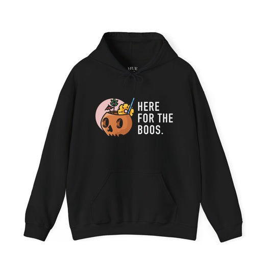 Halloween Vibes Unisex Hooded Sweatshirt - Spooky Season, Fall Fashion, Cozy Hoodie, Halloween Apparel, Here for the Boos - DCCXIV.storeHoodie