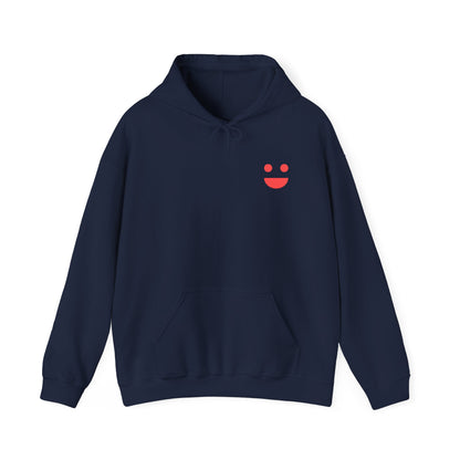 Hoodie — 'Small Miracles In Life Exist' Minimal Smiley Pullover
