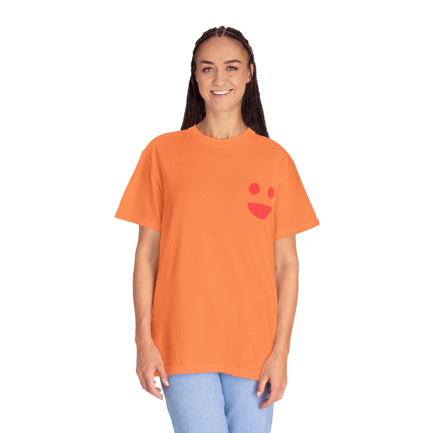 Smile Pocket Tee — “Small Miracles in Life Exist” Inspirational Graphic T-Shirt