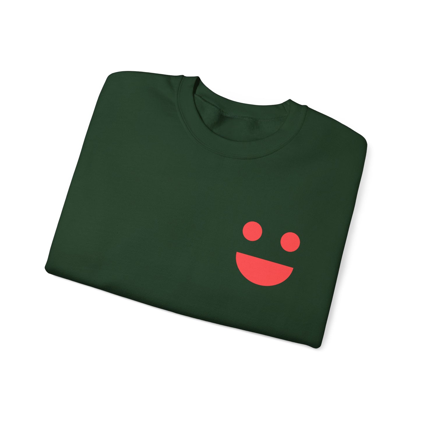 Crewneck Sweatshirt — "SMILE" Colorblock Back Print (Small Miracles In Life Exist)