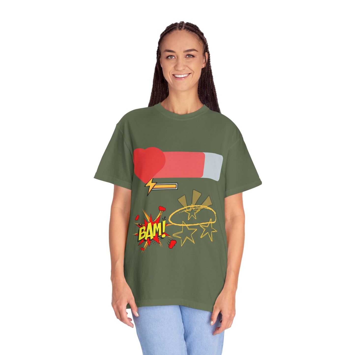 Empowered Vibes Unisex T-Shirt - Heartbeat and Resilience Design