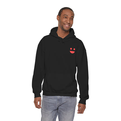 Hoodie — 'Small Miracles In Life Exist' Minimal Smiley Pullover