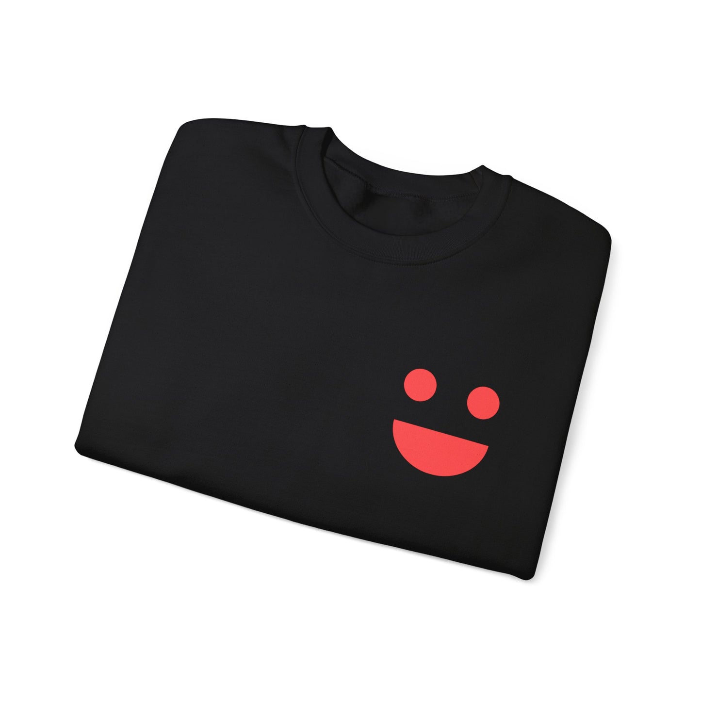 Crewneck Sweatshirt — "SMILE" Colorblock Back Print (Small Miracles In Life Exist)