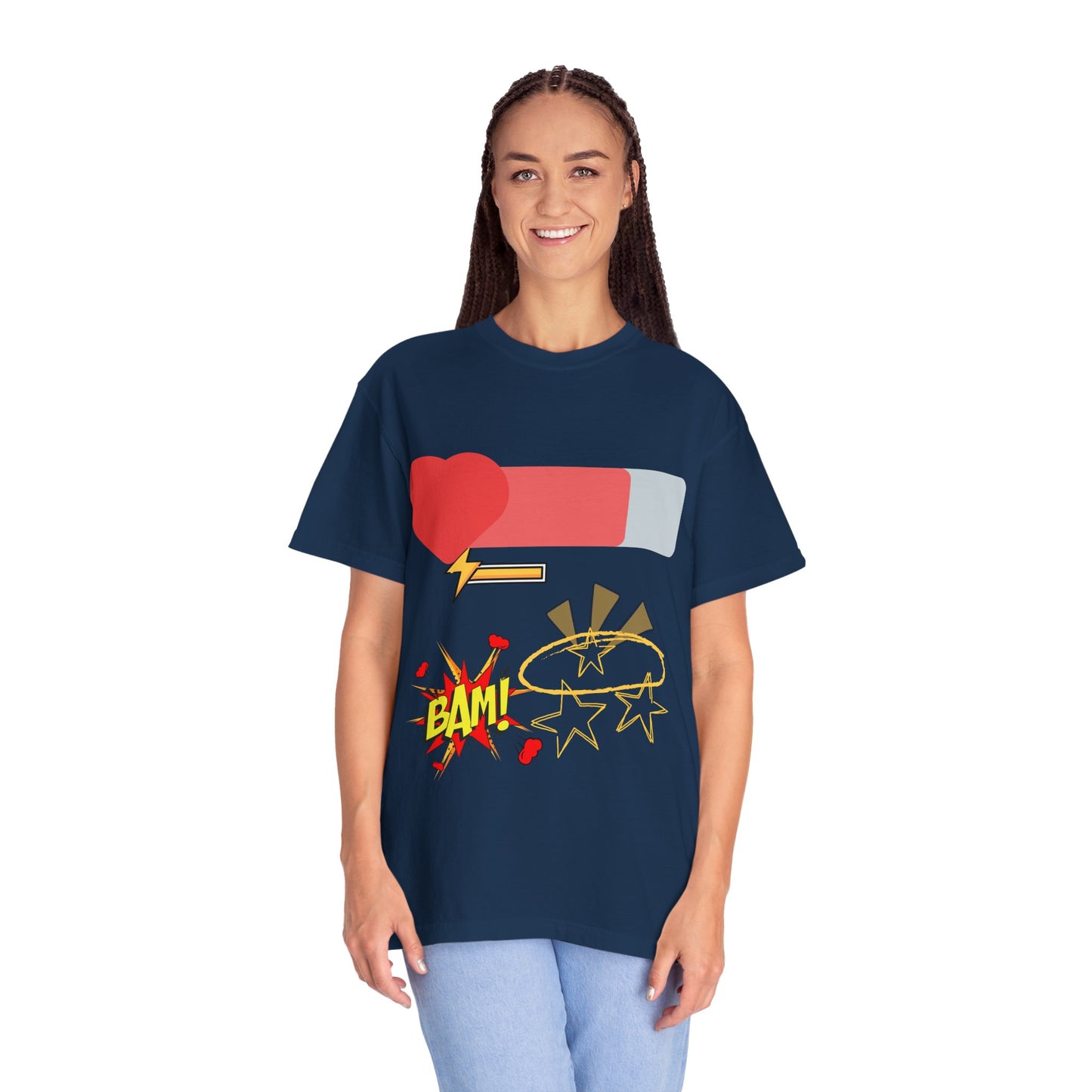 Empowered Vibes Unisex T-Shirt - Heartbeat and Resilience Design