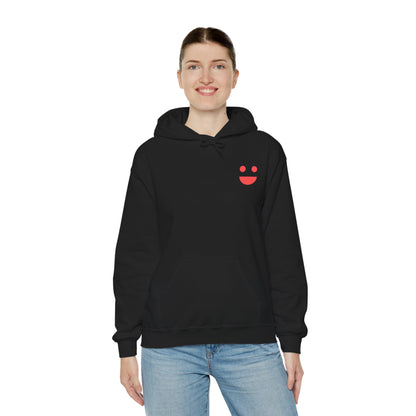 Hoodie — 'Small Miracles In Life Exist' Minimal Smiley Pullover