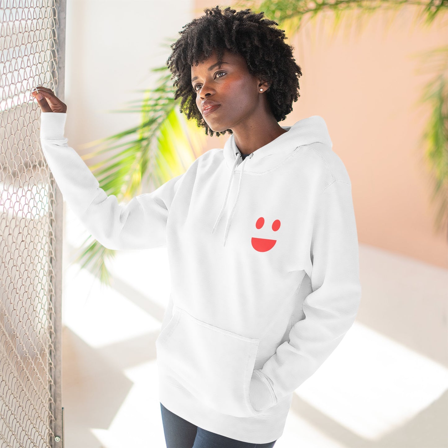Hoodie — "SMILE: Small Miracles In Life Exist" Fleece Pullover