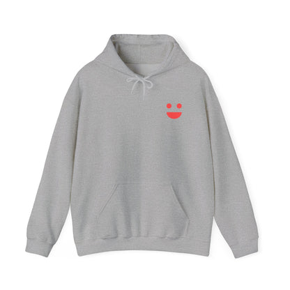 Hoodie — 'Small Miracles In Life Exist' Minimal Smiley Pullover