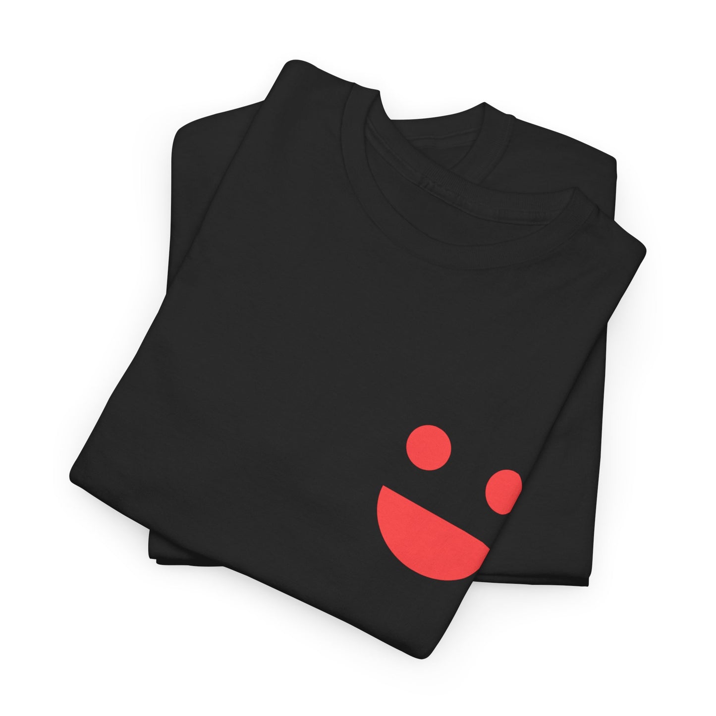 T-Shirt — “SMILE” Small Miracles In Life Exist Back Print, Minimal Smile Front