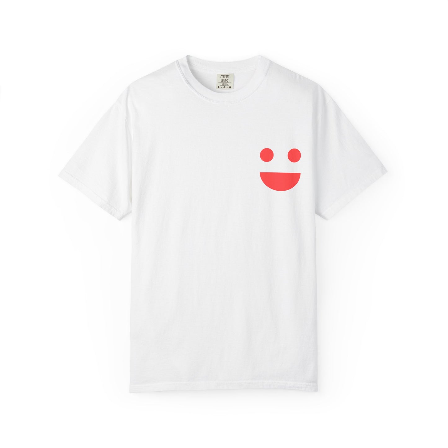 Smile Pocket Tee — “Small Miracles in Life Exist” Inspirational Graphic T-Shirt