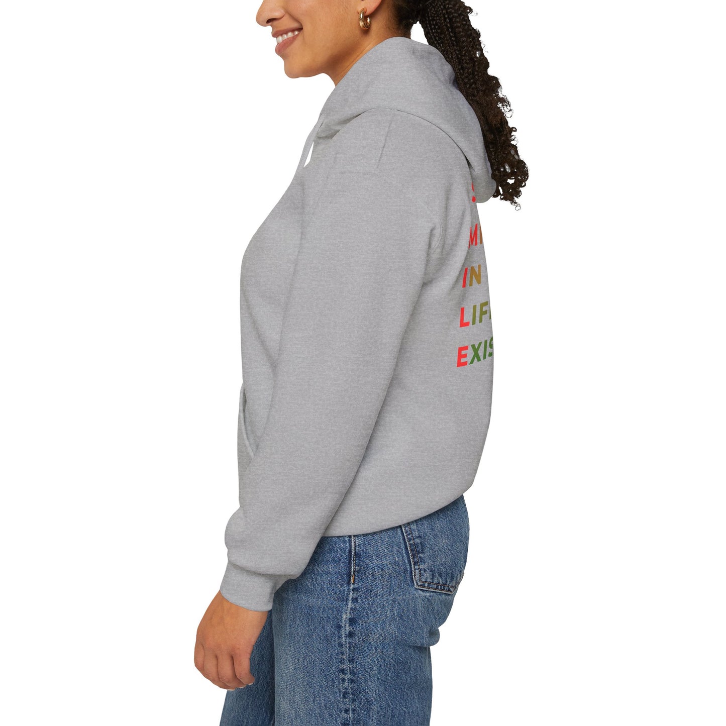 Hoodie — 'Small Miracles In Life Exist' Minimal Smiley Pullover