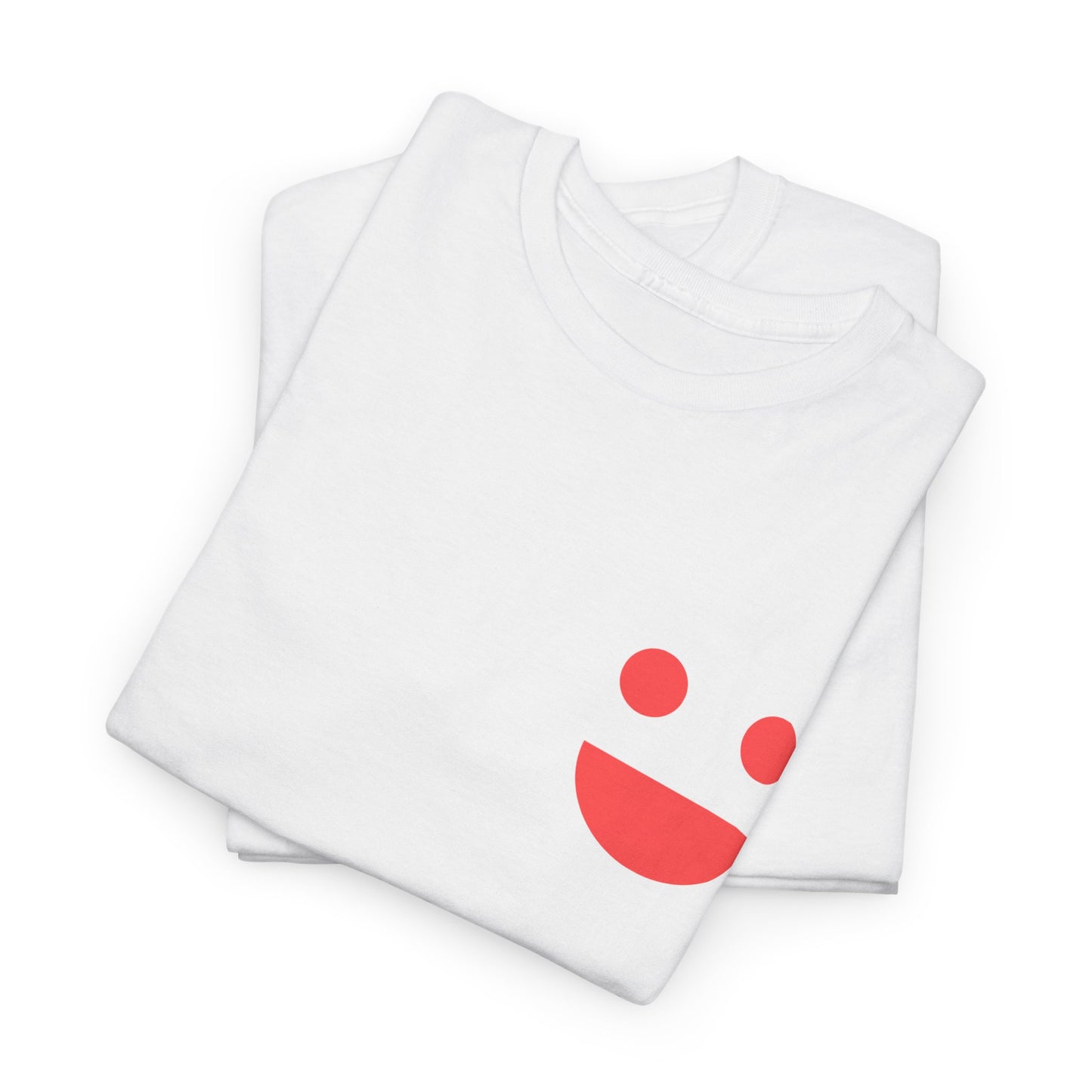 T-Shirt — “SMILE” Small Miracles In Life Exist Back Print, Minimal Smile Front