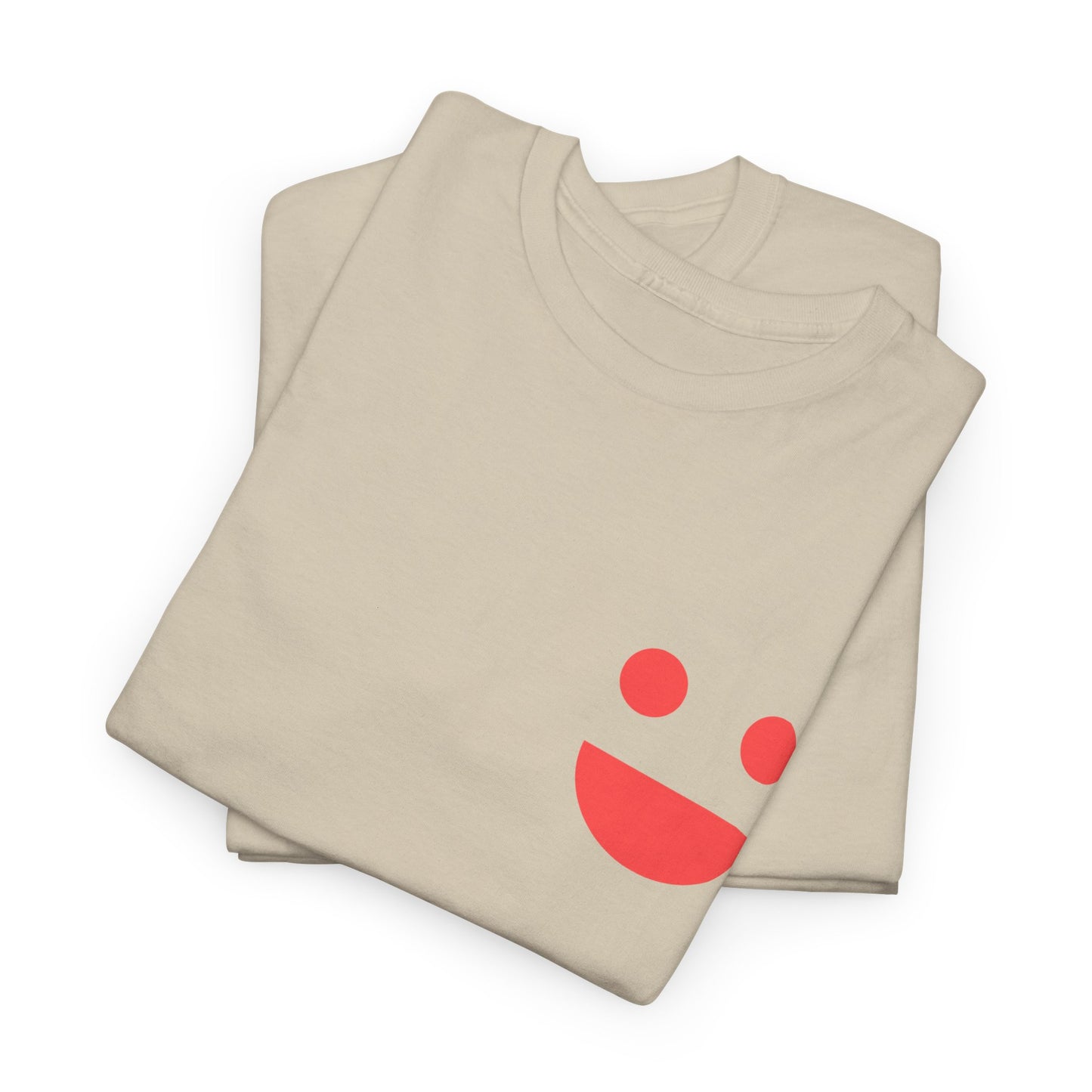 T-Shirt — “SMILE” Small Miracles In Life Exist Back Print, Minimal Smile Front