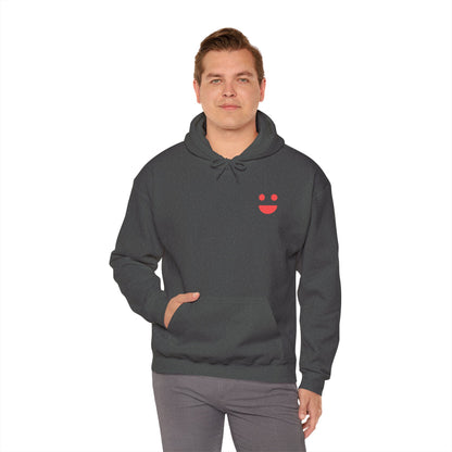 Hoodie — 'Small Miracles In Life Exist' Minimal Smiley Pullover