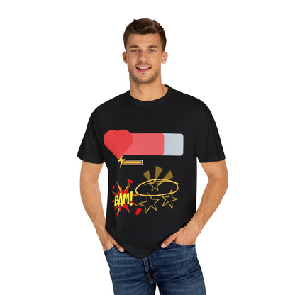 Empowered Vibes Unisex T-Shirt - Heartbeat and Resilience Design