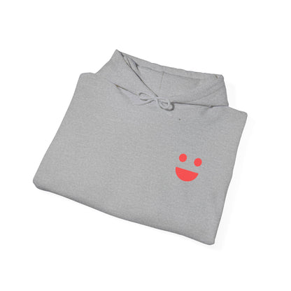 Hoodie — 'Small Miracles In Life Exist' Minimal Smiley Pullover