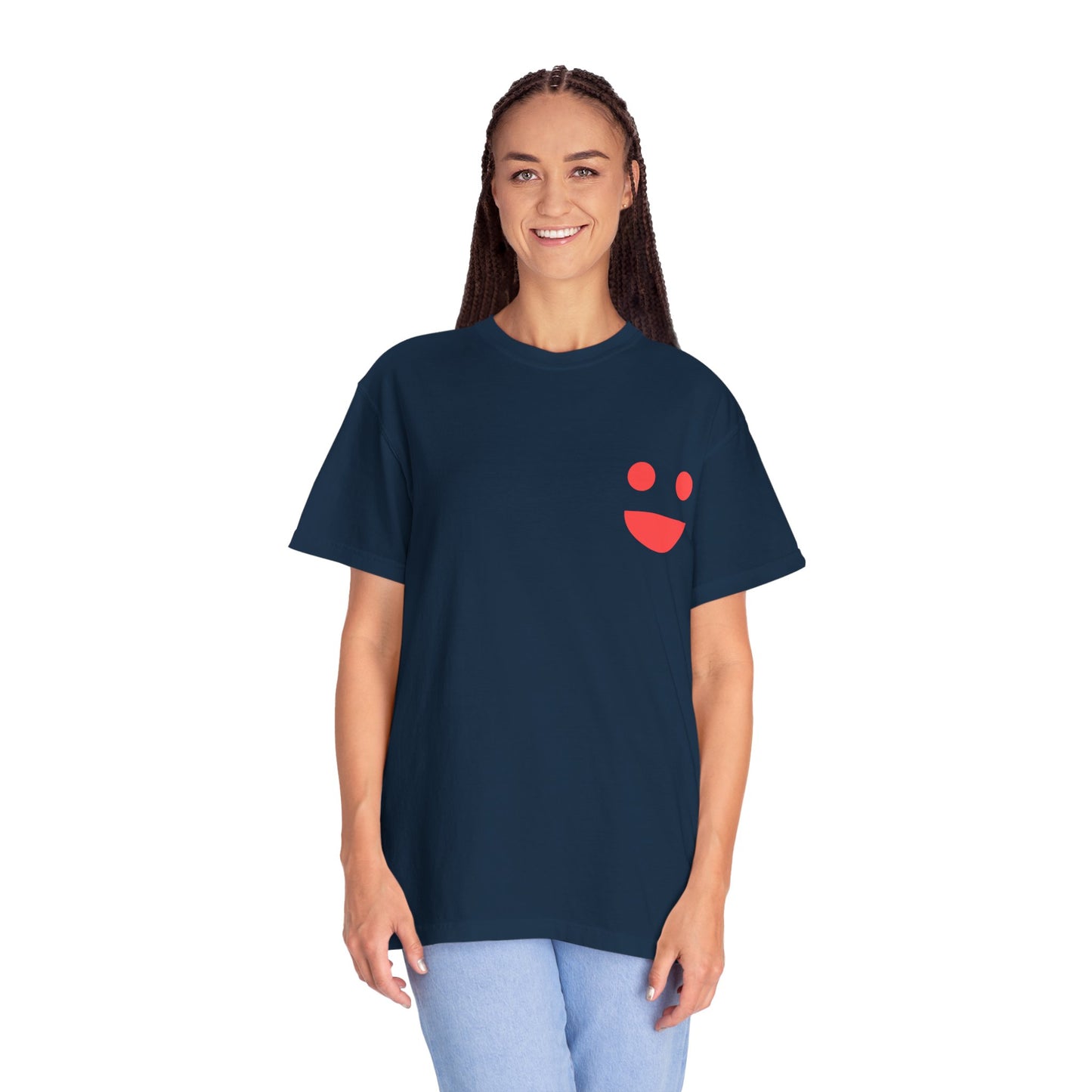 Smile Pocket Tee — “Small Miracles in Life Exist” Inspirational Graphic T-Shirt