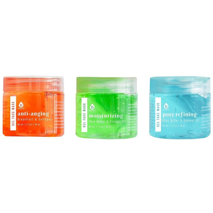 3 Pack Facial Therapy Gel Face Mask With Mask Applicator - DCCXIV.store