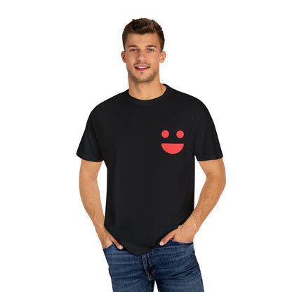 Smile Pocket Tee — “Small Miracles in Life Exist” Inspirational Graphic T-Shirt