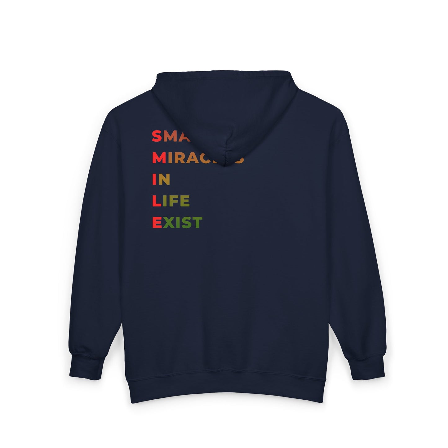 Small Miracles Zip Hoodie — 'Small Miracles in Life Exist' Motivational Full‑Zip Sweatshirt