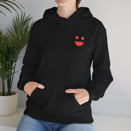 Hoodie — 'Small Miracles In Life Exist' Minimal Smiley Pullover