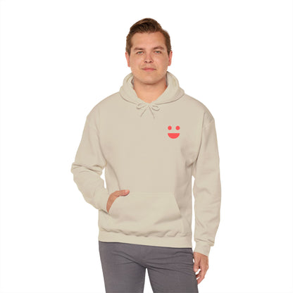 Hoodie — 'Small Miracles In Life Exist' Minimal Smiley Pullover