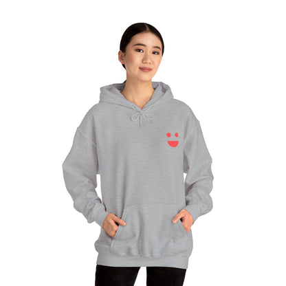 Hoodie — 'Small Miracles In Life Exist' Minimal Smiley Pullover