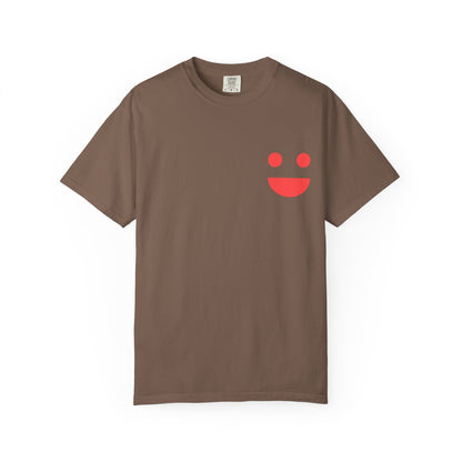 Smile Pocket Tee — “Small Miracles in Life Exist” Inspirational Graphic T-Shirt