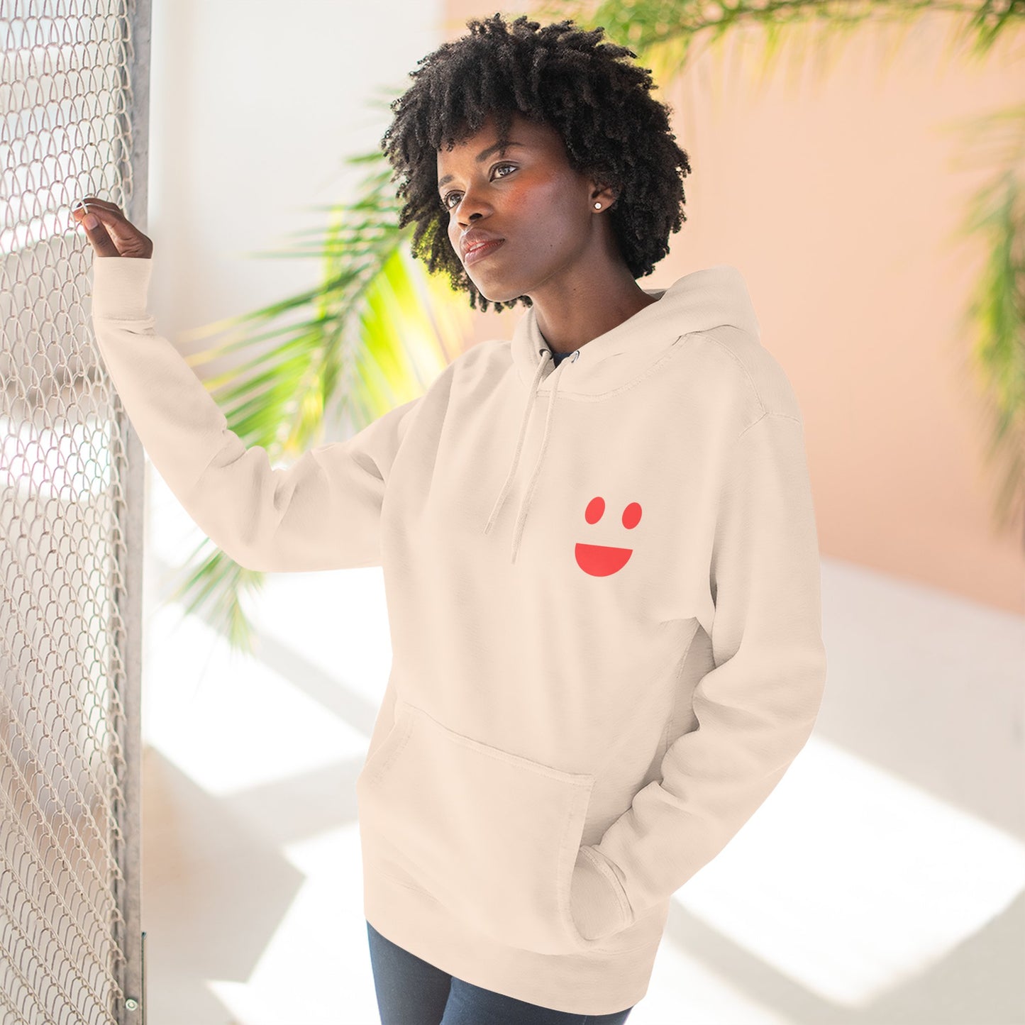 Hoodie — "SMILE: Small Miracles In Life Exist" Fleece Pullover