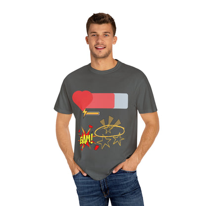 Empowered Vibes Unisex T-Shirt - Heartbeat and Resilience Design