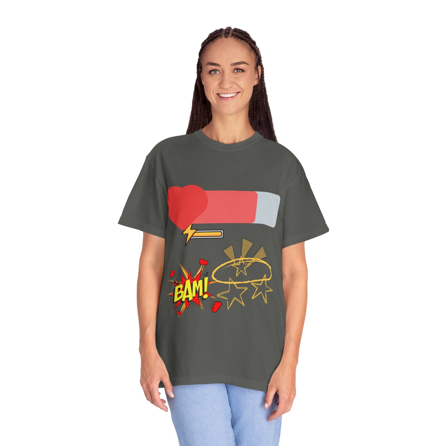 Empowered Vibes Unisex T-Shirt - Heartbeat and Resilience Design