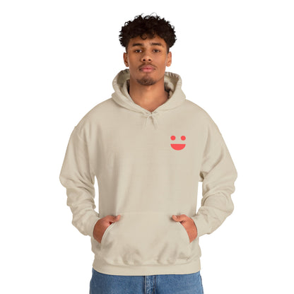 Hoodie — 'Small Miracles In Life Exist' Minimal Smiley Pullover