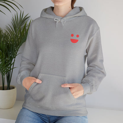 Hoodie — 'Small Miracles In Life Exist' Minimal Smiley Pullover