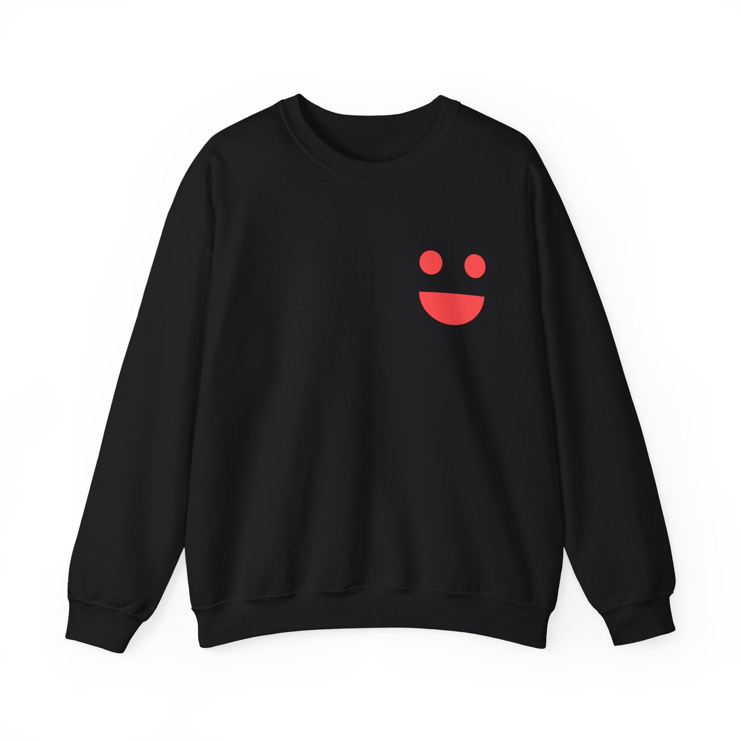 Crewneck Sweatshirt — "SMILE" Colorblock Back Print (Small Miracles In Life Exist)