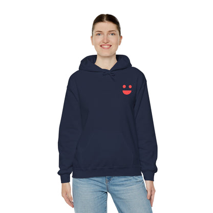 Hoodie — 'Small Miracles In Life Exist' Minimal Smiley Pullover