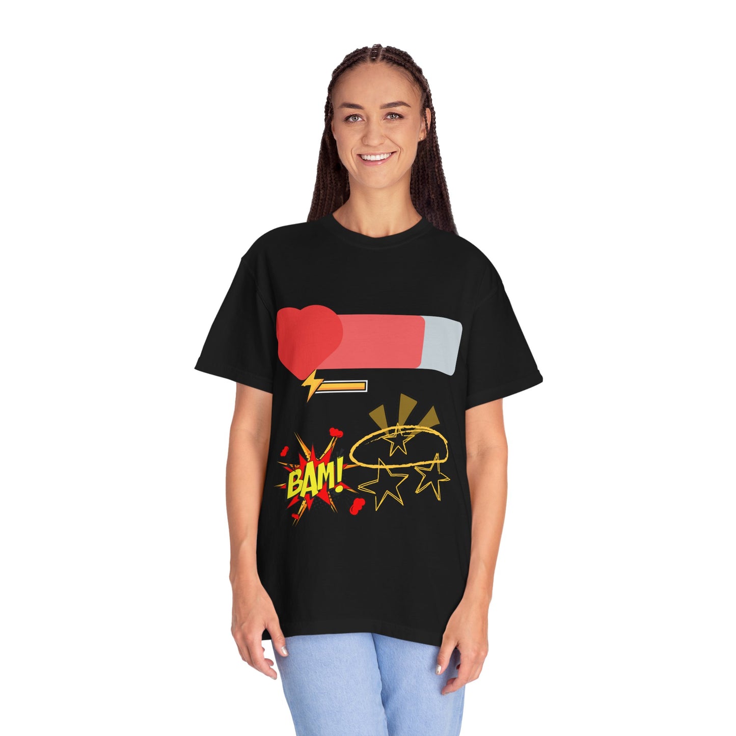 Empowered Vibes Unisex T-Shirt - Heartbeat and Resilience Design