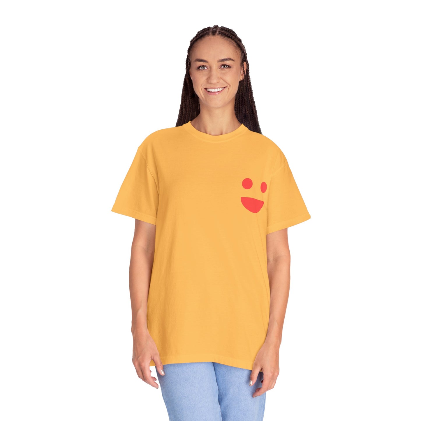Smile Pocket Tee — “Small Miracles in Life Exist” Inspirational Graphic T-Shirt